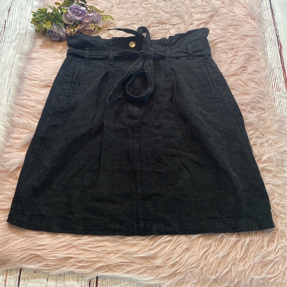 Anthropologie Black Mini Skirt